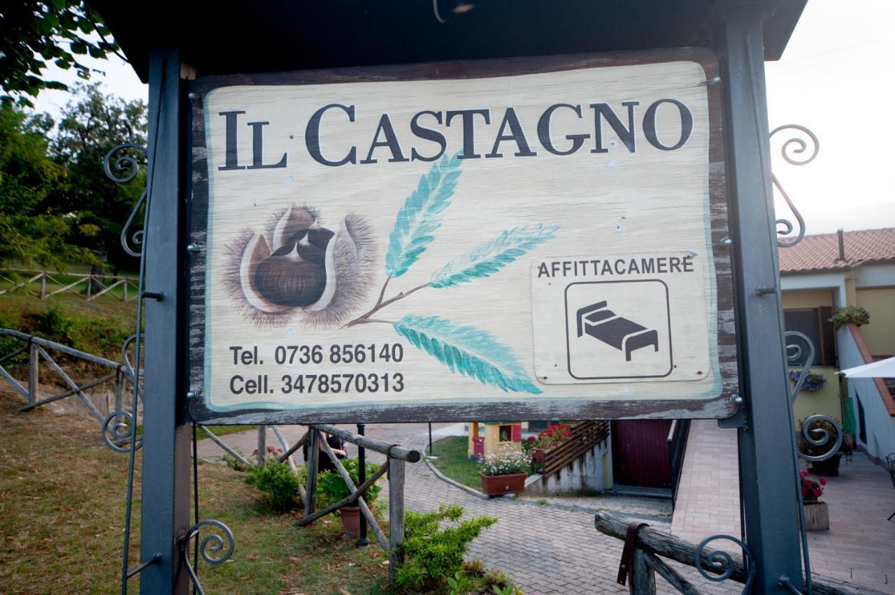 Il Castagno Bed & Breakfast Montemonaco Eksteriør bilde